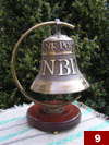 A bell with the NBP logo made for the NBP quarters in Stara Wies (16cm x 16,5cm)